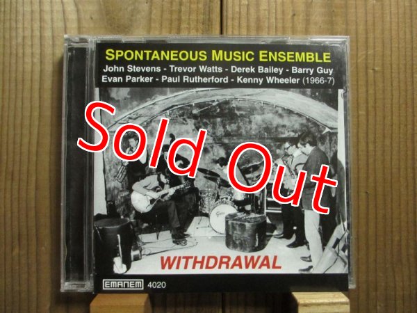 画像1: Spontaneous Music Ensemble (Derek Bailey) / Withdrawal (1)