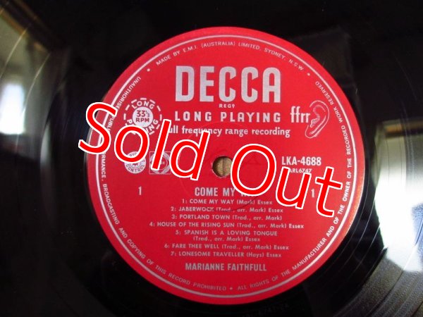 画像3: Marianne Faithfull / Come My Way (3)