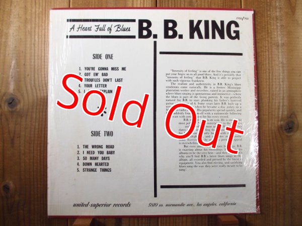 画像2: B.B. King / A Heart Full Of Blues (2)