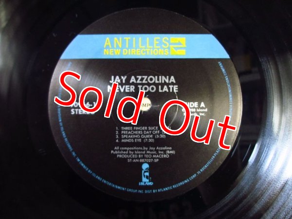 画像3: Jay Azzolina / Never Too Late (3)