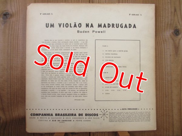 画像2: Baden Powell / Um Violão Na Madrugada (2)