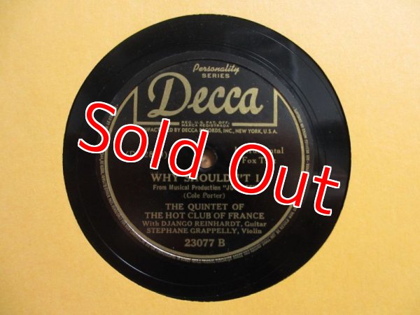 画像2: Django Reinhardt / Lambeth Walk - Why Shouldn't I (2)