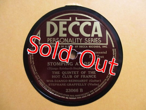 画像2: Django Reinhardt / Honeysuckle Rose - Stomping At Decca (2)