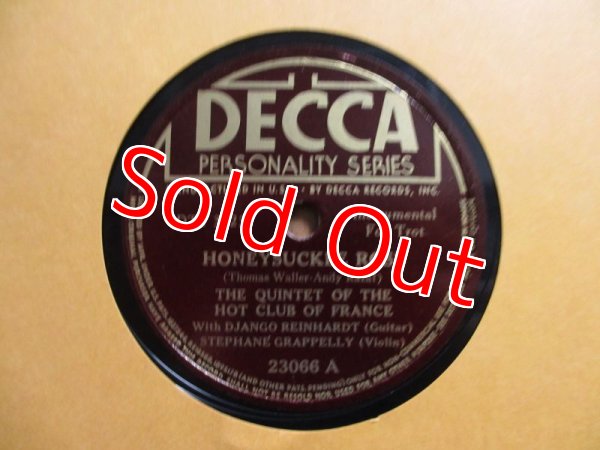 画像1: Django Reinhardt / Honeysuckle Rose - Stomping At Decca (1)