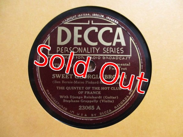 画像1: Django Reinhardt / Sweet Georgia Brown - Souvennirs (1)