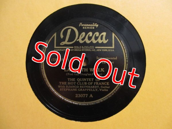 画像1: Django Reinhardt / Lambeth Walk - Why Shouldn't I (1)