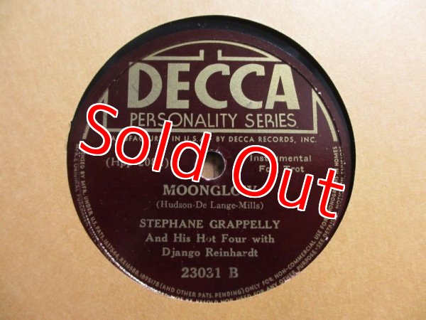 画像2: Django Reinhardt & Stephan Grappely / China Boy - Moonglow (2)