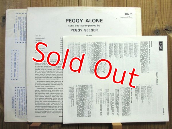 画像2: Peggy Seeger / Peggy Alone (2)