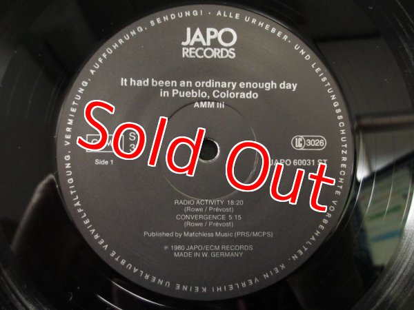 画像3: AMM III (Keith Rowe)/ It Had Been an Ordinary Enough Day in Pueblo, Colorado (3)