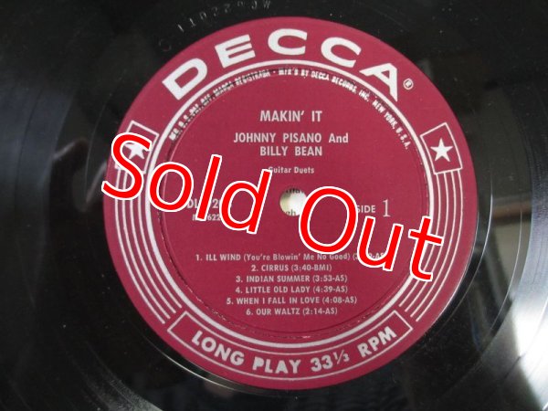 画像3: Johnny Pisano & Billy Bean / Makin' It - Guitar Duets (3)