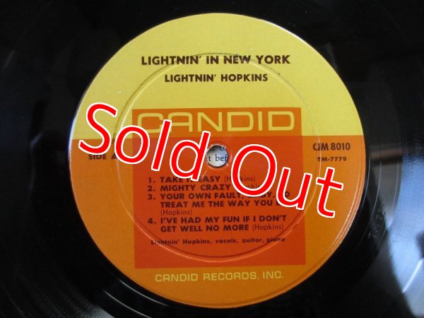 画像3: Sam Lightnin' Hopkins / Lightnin' In New York (3)