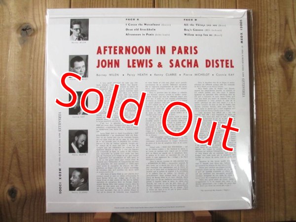 画像2: オリジナルマスター&オリジナルジャケ仕様のコレクターズアイテム！■John Lewis & Sacha Distel / Afternoon In Paris (2)
