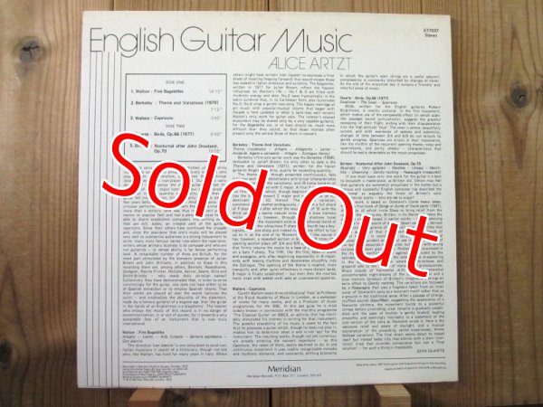 画像2: Alice Artzt / English Guitar Music (2)