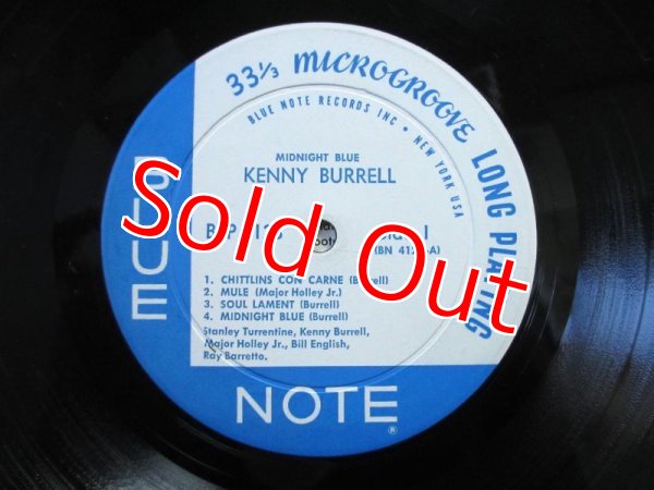 画像3: Kenny Burrell / Midnight Blue (MONO / 片DG!!) (3)