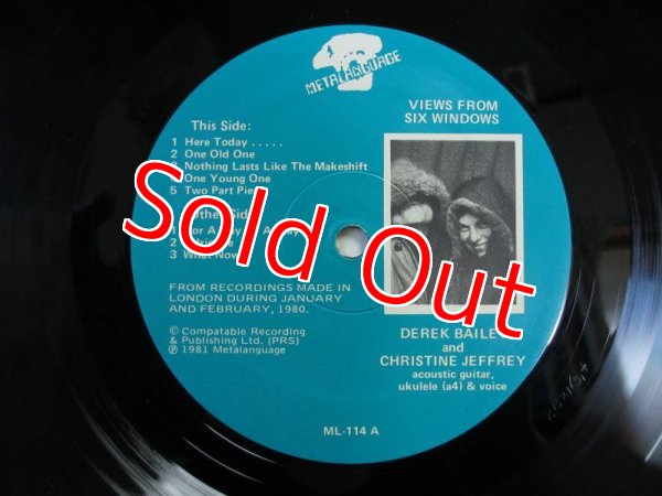 画像3: Derek Bailey - Christine Jeffrey / Views From Six Windows (3)