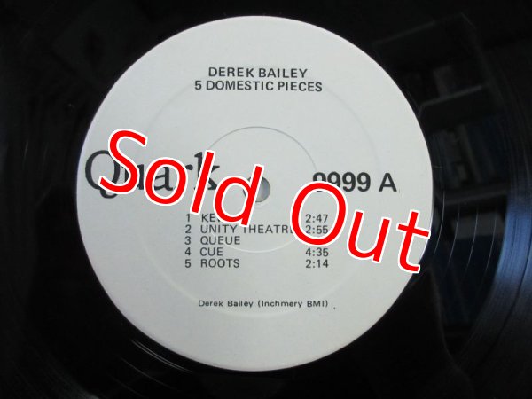 画像3: Derek Bailey / Domestic & Public Pieces - Solo Guitar Improvisations (1975-6) (3)