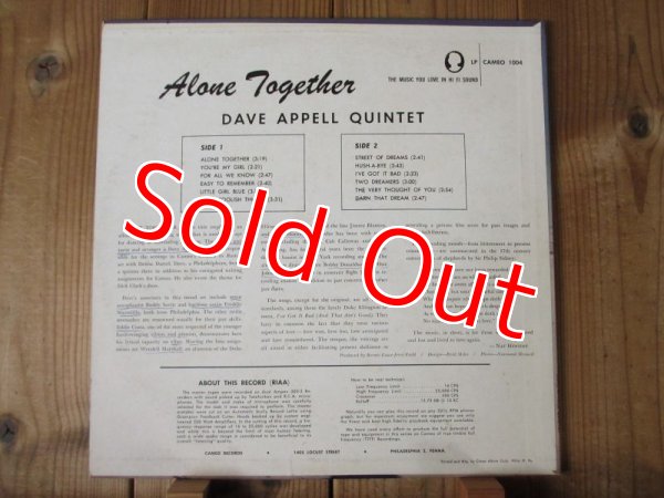 画像2: Dave Appell Quintet / Alone Together (2)