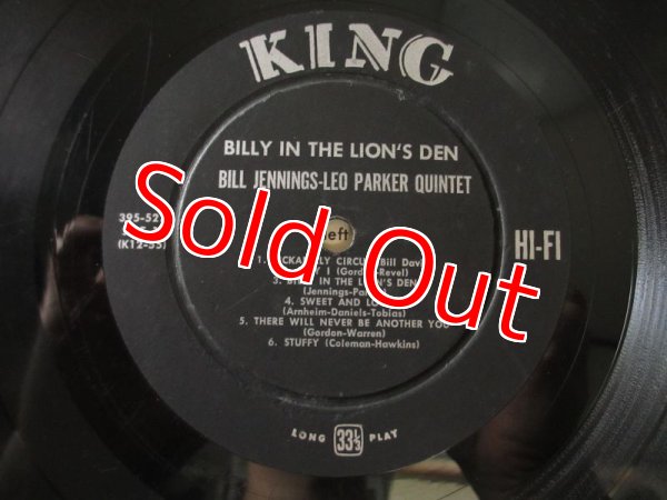 画像3: Bill Jennings - Leo Parker Quintet / Billy In The Lion's Den (3)