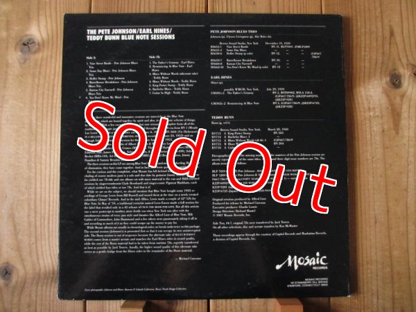 画像3: Teddy Bunn , V.A. / The Pete Johnson, Earl Hines, Teddy Bunn - Blue Note Sessions (3)