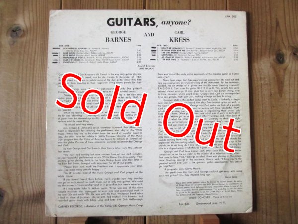 画像2: George Barnes & Carl Kress / Guitars, Anyone? Why Not Start At The Top? (2)