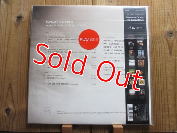 画像2: 再入荷！パットメセニーがプロデュースしたマイケルブレッカーのバラード名盤が初LP化！■Michael Brecker / Nearness of You: The Ballad Book (2)