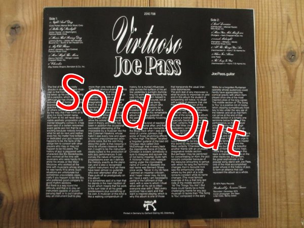 画像2: レアジャケ！こちらもドイツ盤です！■Joe Pass / Virtuoso (GER) (2)