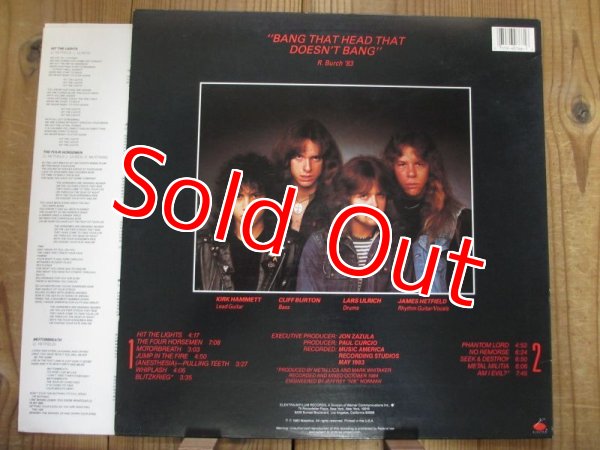 画像2: Metallica / Kill 'Em All (2)