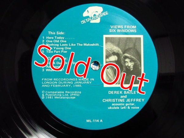 画像3: Derek Bailey - Christine Jeffrey / Views From Six Windows (3)