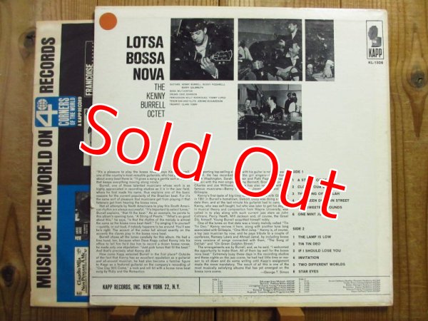 画像2: Kenny Burrell Octet / Lotsa Bossa Nova! (プロモ/MONO) (2)