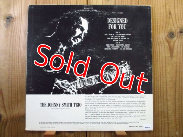 画像2: Johnny Smith Trio / Designed For You (2)