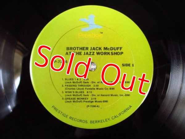 画像3: The Brother Jack McDuff Quartet / Brother Jack At The Jazz Workshop Live! (3)