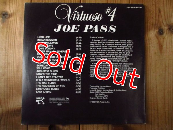 画像3: 高音質でお馴染みPabloドイツ盤！シリーズ中もっとも入手困難！■Joe Pass / Virtuoso #4 (3)