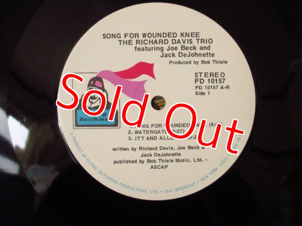画像4: The Richard Davis Trio Featuring Joe Beck & Jack DeJohnette / Song For Wounded Knee (4)