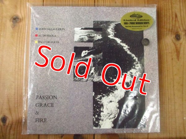 画像1: 高音質「Audio Fidelity」より限定プレスNo入り180重量盤アナログで入荷！■John McLaughlin & Al Di Meola & Paco De Lucia / Passion, Grace & Fire (1)