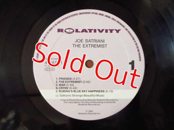 画像3: Joe Satriani / The Extremist (3)