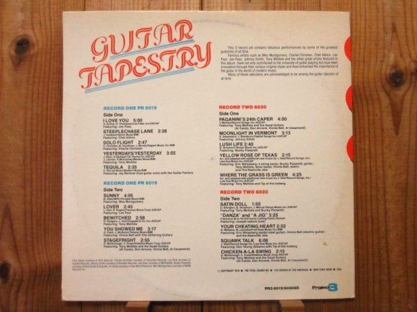 画像3: Wes Montgomery, Joe Pass, Charlie Christian, Les Paul, Johnny Smith, Bucky Pizzarelli, Joseph Iadone, Don Arnone, Chet Atkins, Tony Mottola, Al Caiola, Eric Weissberg, Vinnie Bell, Jay Berliner, Don Young, Al Casamenti - V.A. / Guitar Tapestry (3)