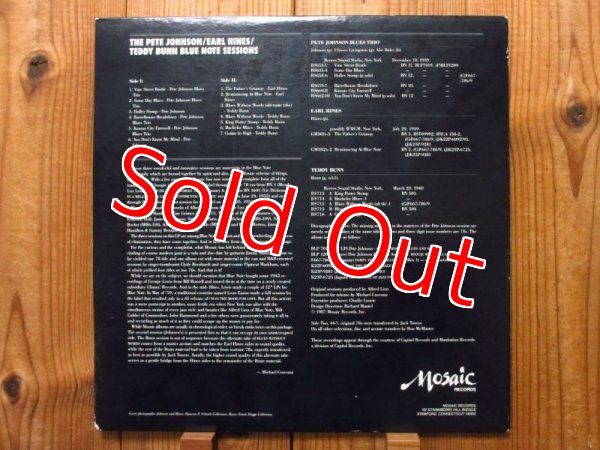 画像3: Teddy Bunn , V.A. / The Pete Johnson, Earl Hines, Teddy Bunn - Blue Note Sessions (3)