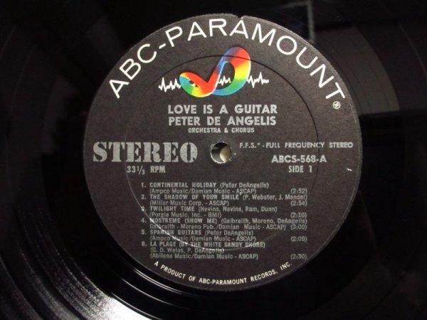 画像3: Don Arnone, Al Casamenti, Vincent Bell, Ralph Casale And Peter DeAngelis Orchestra & Chorus / Love Is A Guitar (3)