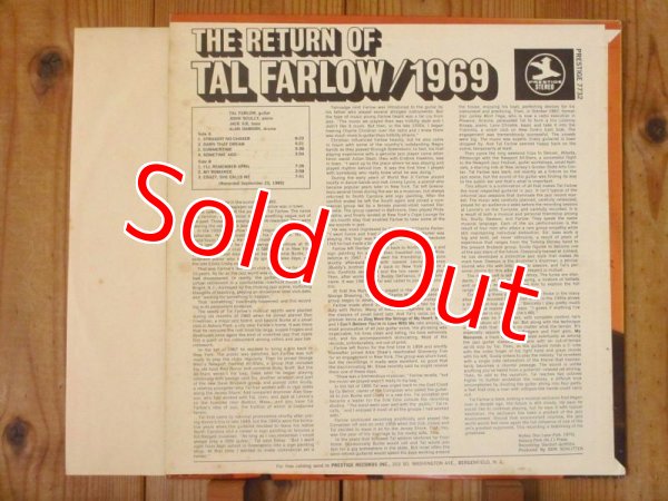 画像2: Tal Farlow / The Return Of Tal Farlow - 1969 (2)