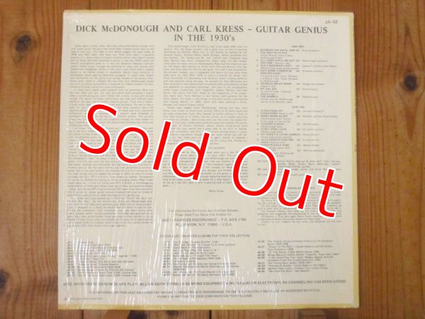 画像2: Dick McDonough & Carl Kress / The Guitar Genius Of Dick McDonough & Carl Kress In The Thirties (2)