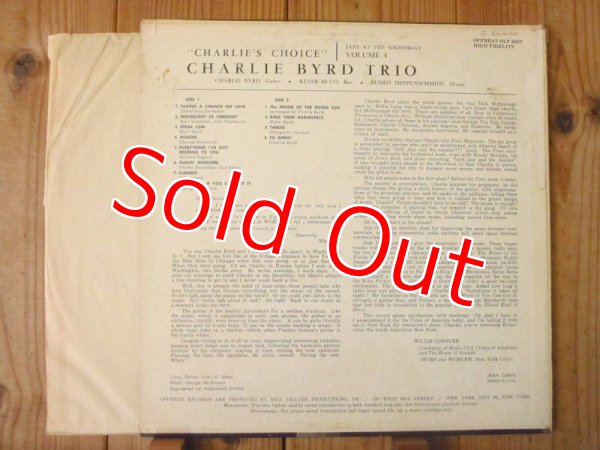 画像2: Charlie Byrd Trio / Charlie's Choice (2)