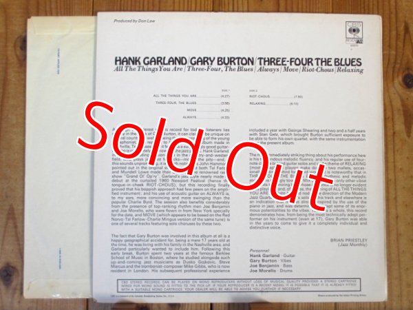 画像2: Hank Garland & Gary Burton / Three-Four The Blues (2)