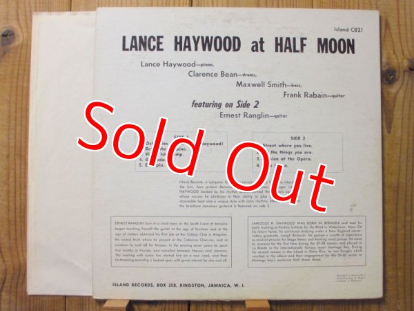画像2: アーネストラングリンの記念すべき初録音！1950年代の貴重な演奏が聴ける激レア盤！■Lance Haywood / Lance Haywood At The Half Moon Hotel, Montego Bay (2)