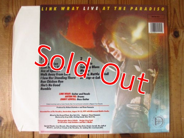 画像2: Link Wray / Link Wray Live At The Paradiso (2)