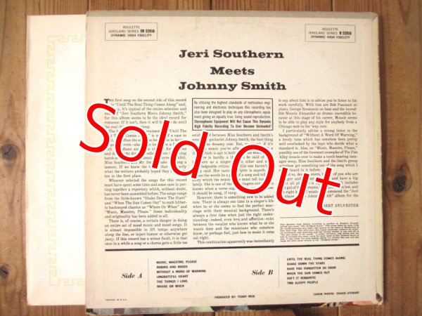 画像2: Jeri Southern And Johnny Smith / Jeri Southern Meets Johnny Smith (2)