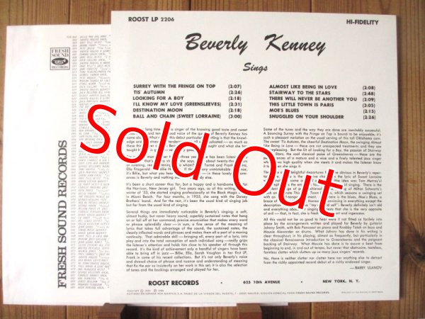 画像2: Beverly Kenney / Sings For Johnny Smith (2)