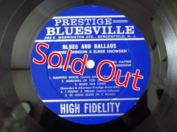 画像3: Lonnie Johnson With Elmer Snowden / Blues & Ballads (3)