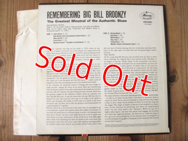 画像2: Big Bill Broonzy / Remembering Big Bill Broonzy (2)