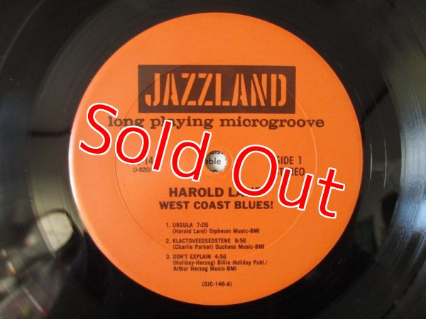画像3: Harold Land with Wes Montgomery / West Coast Blues! (3)