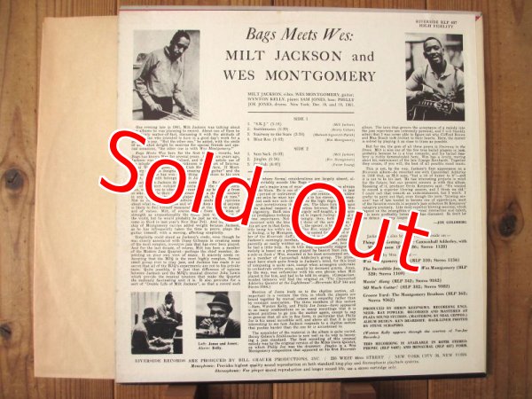 画像2: Milt Jackson and Wes Montgomery / Bags Meets Wes! (2)